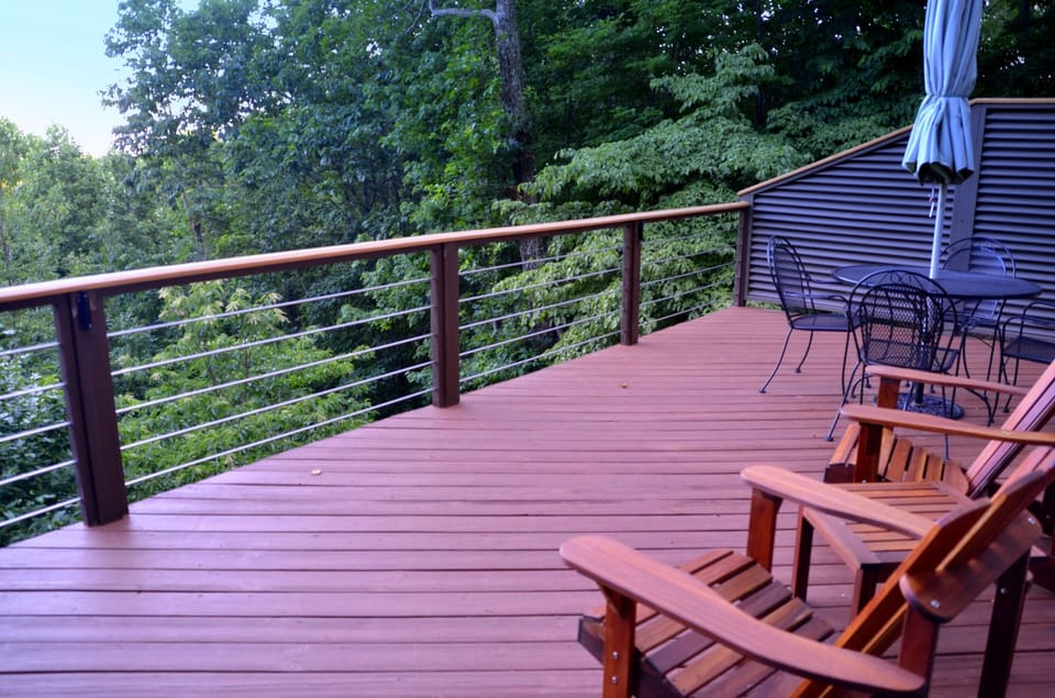 Relax in the Adirondack chairs and enjoy the view