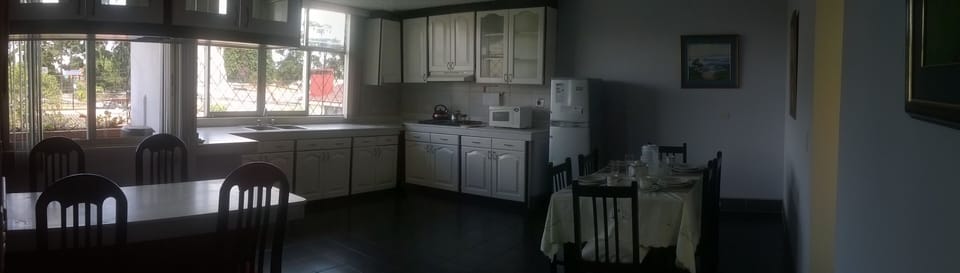 Kitchen and dining area