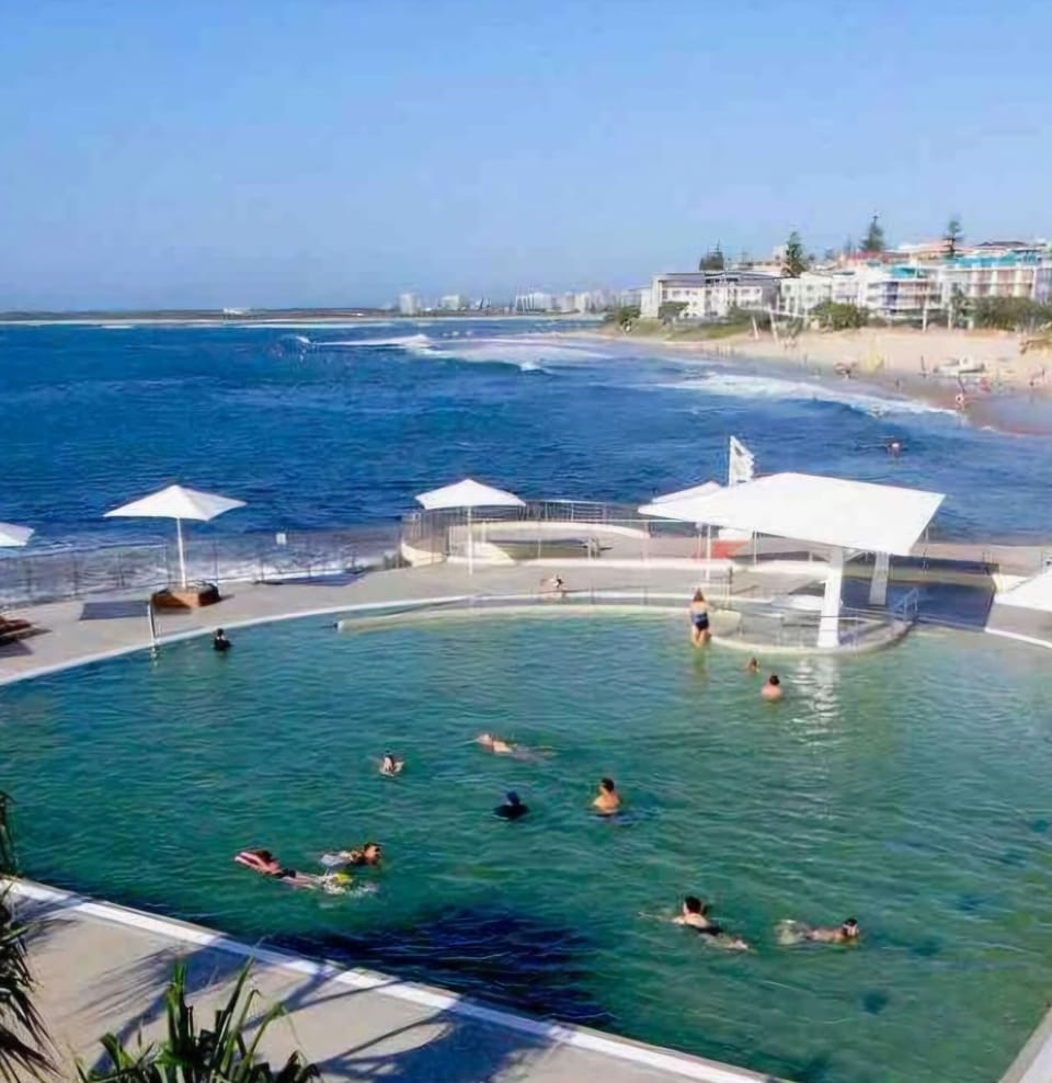 This is the council run saltwater pool at Kings Beach, free entry 