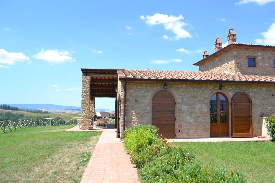 Front of villa