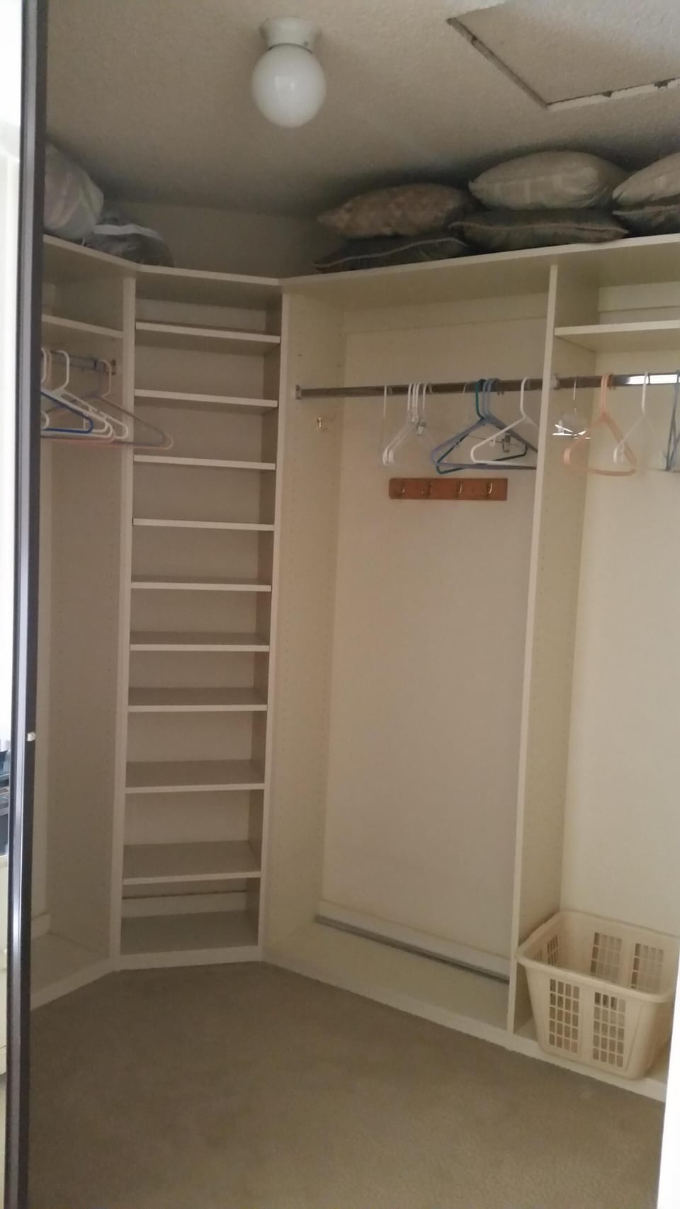 Master walk-in closet