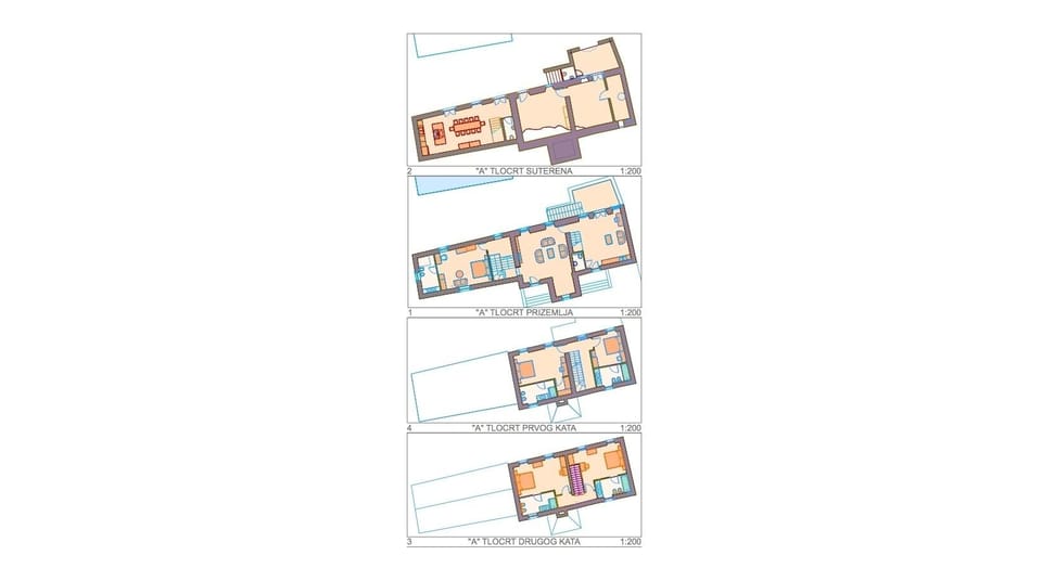 Villa Poropati, Groznjan, Istria - House A Floor plan