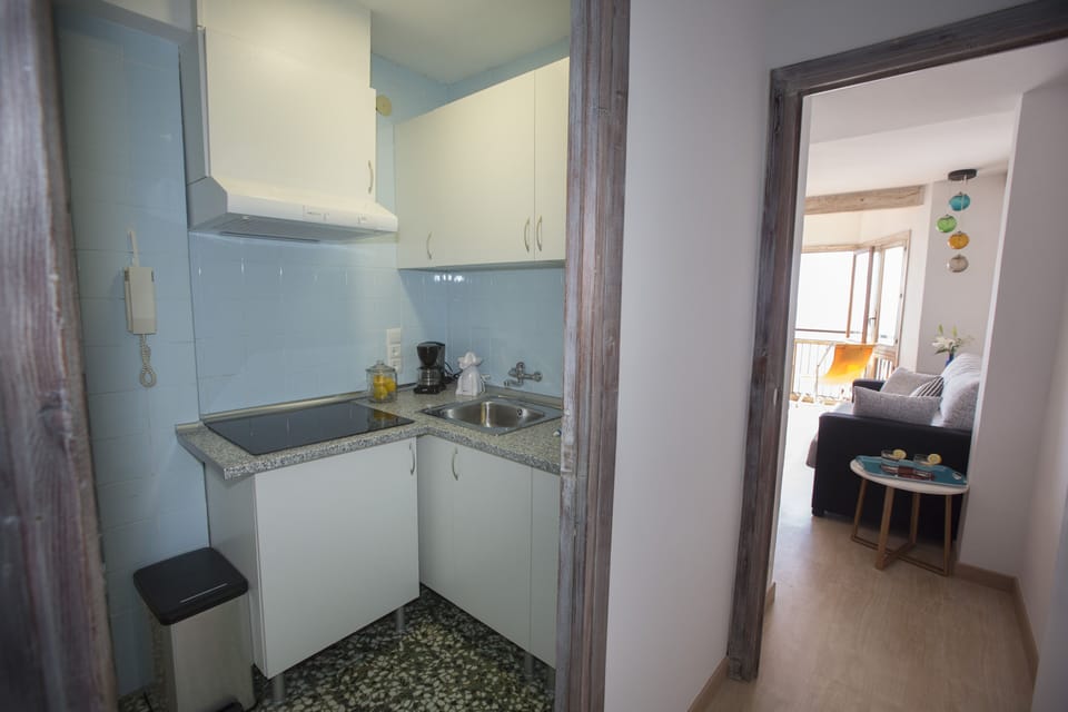 Kitchen & Living view from the hall