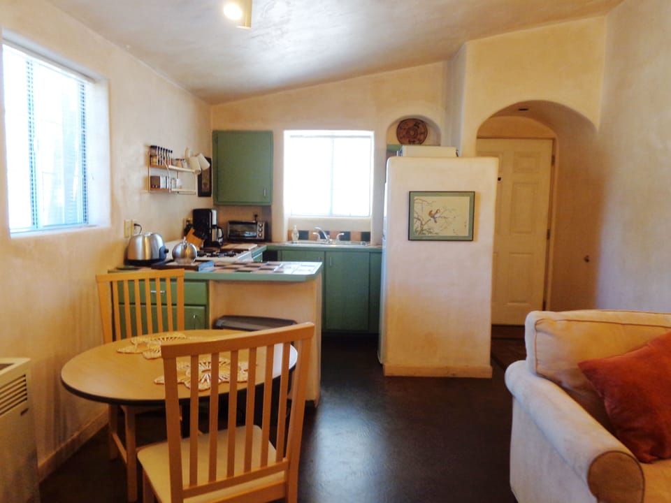 View of the kitchen from living area