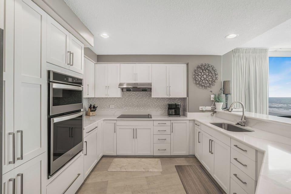 New kitchen countertops/floors .