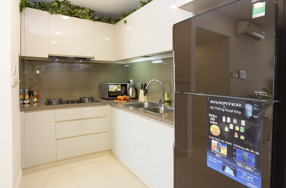 Fully-stocked kitchen