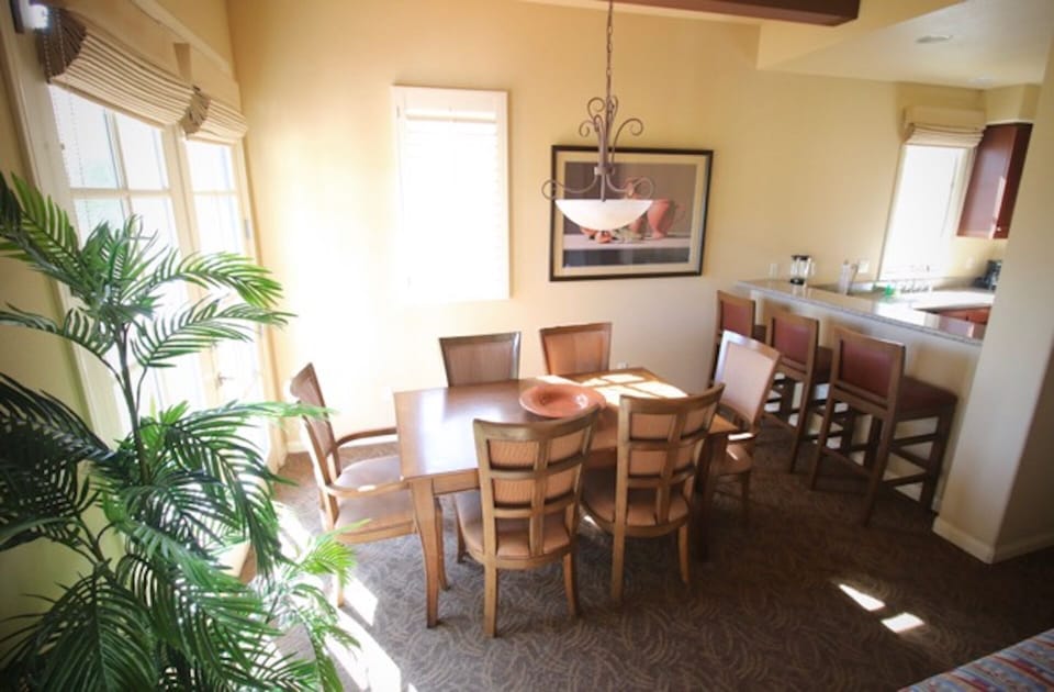 Closer view of Dining Area.