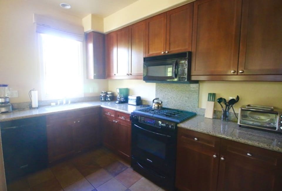 Fully-equipped kitchen.