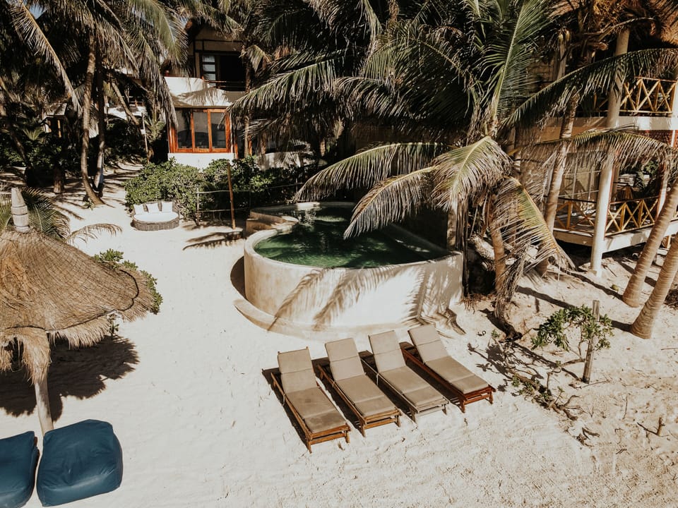 Casa Bonita enjoys use of the peaceful Mahayana seaside pool 