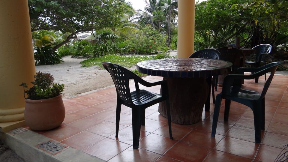 Ground level terrace