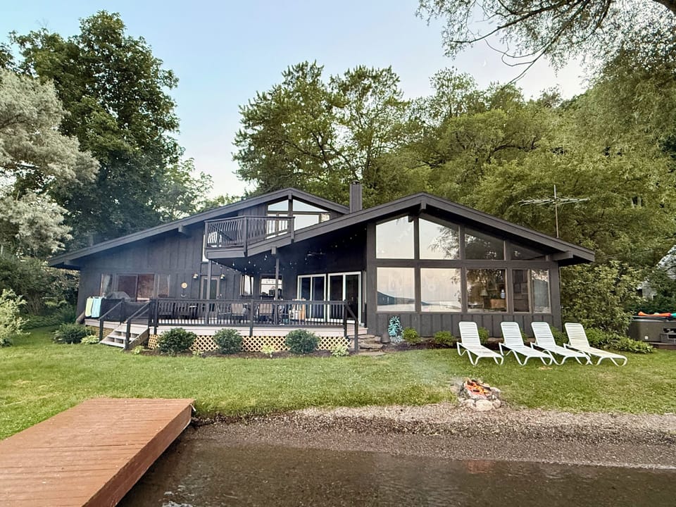 View of the cottage from the dock