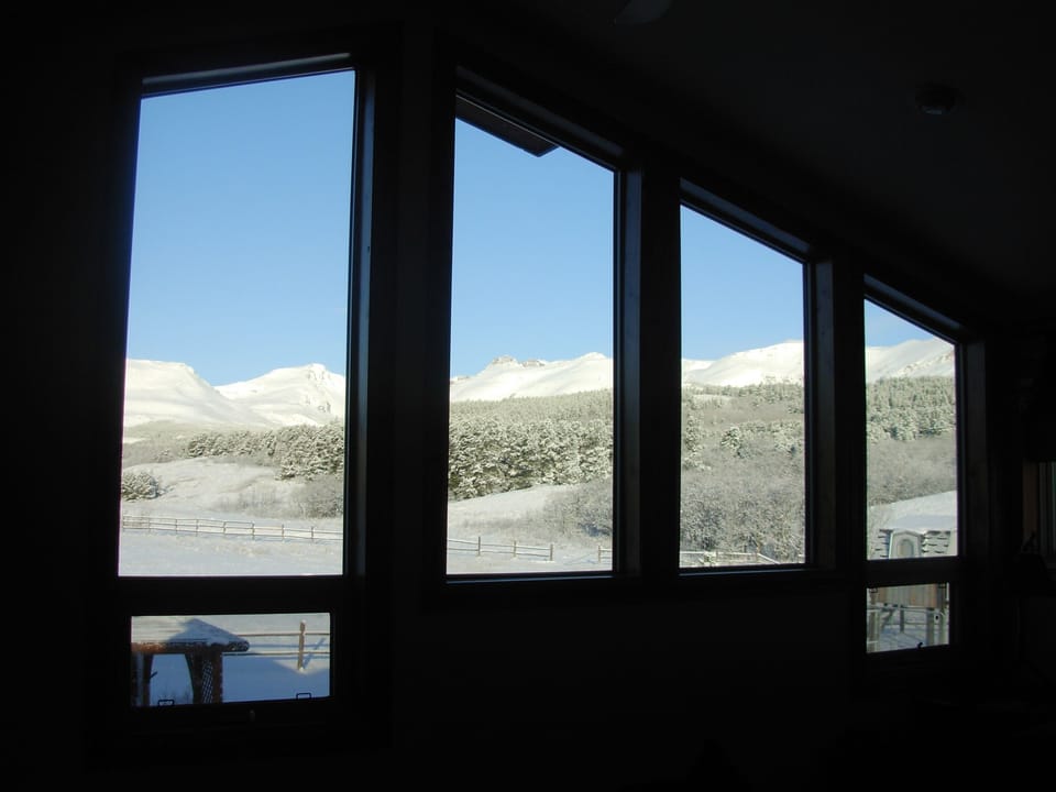 The view from the living room windows.