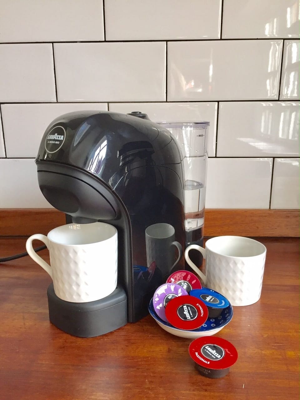 A new addition to the Kitchen a Lavazza coffee machine