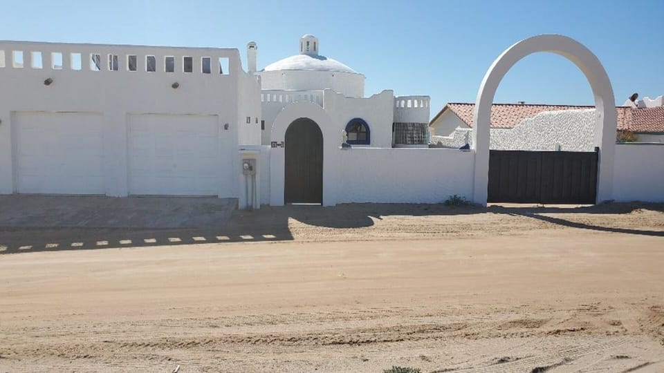 Entrance. RV gate entrance for safe vehicle parking in gated courtyard.