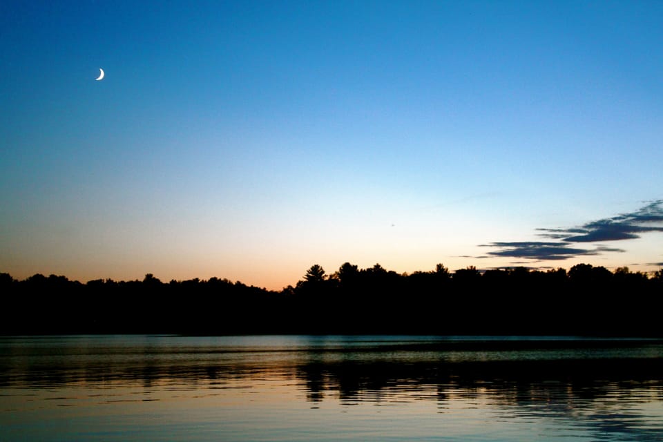usual calm evening on pine harbor bay