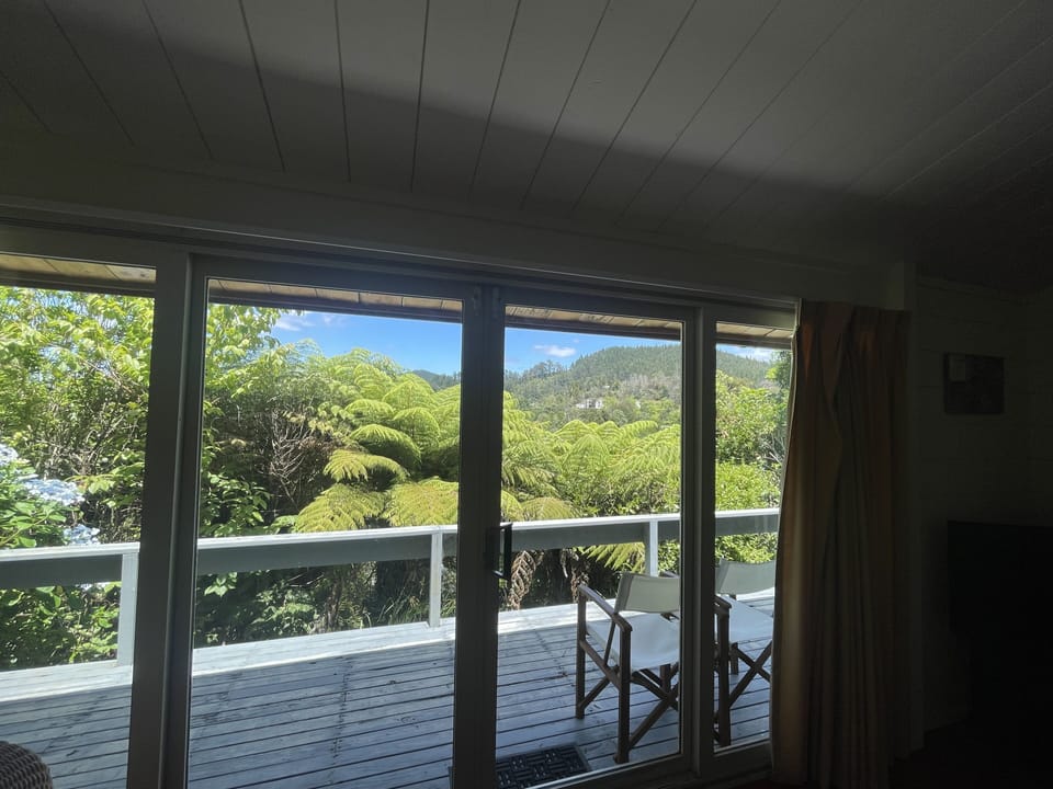 Sliding doors out to deck 