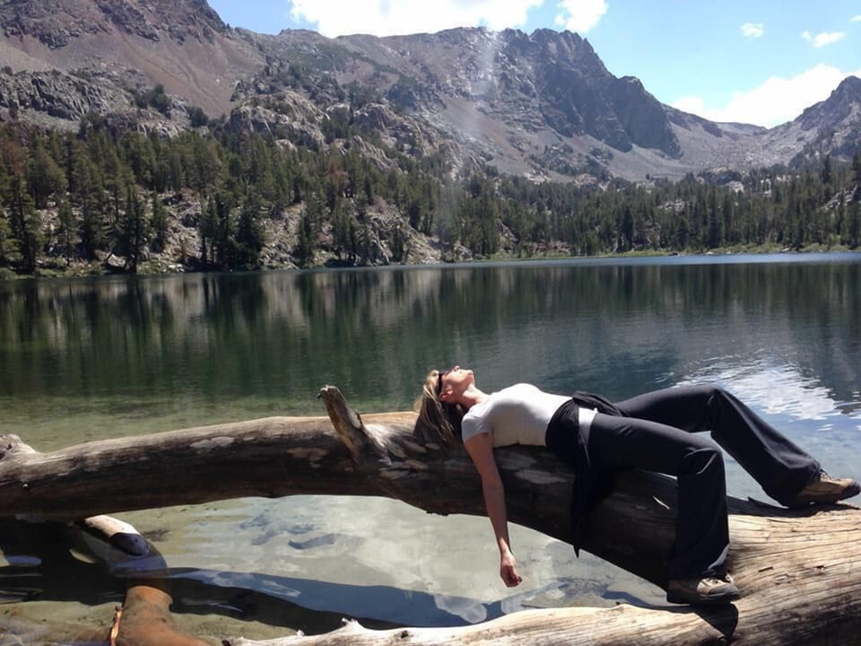 Relaxing at Skeleton lake. Easy local hike.