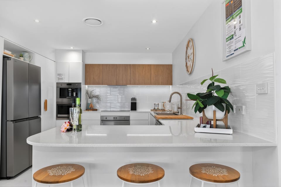 Our new Kitchen with Dishwasher and  Smeg built in Expresso  Coffee Machine