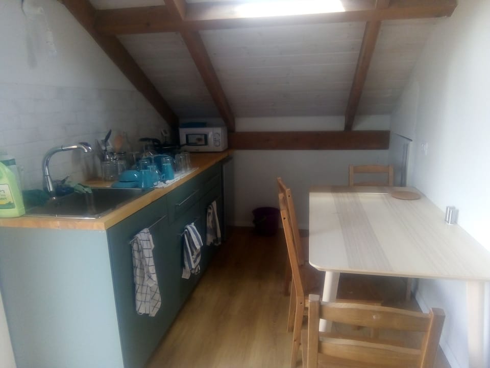 Kitchen and dining area