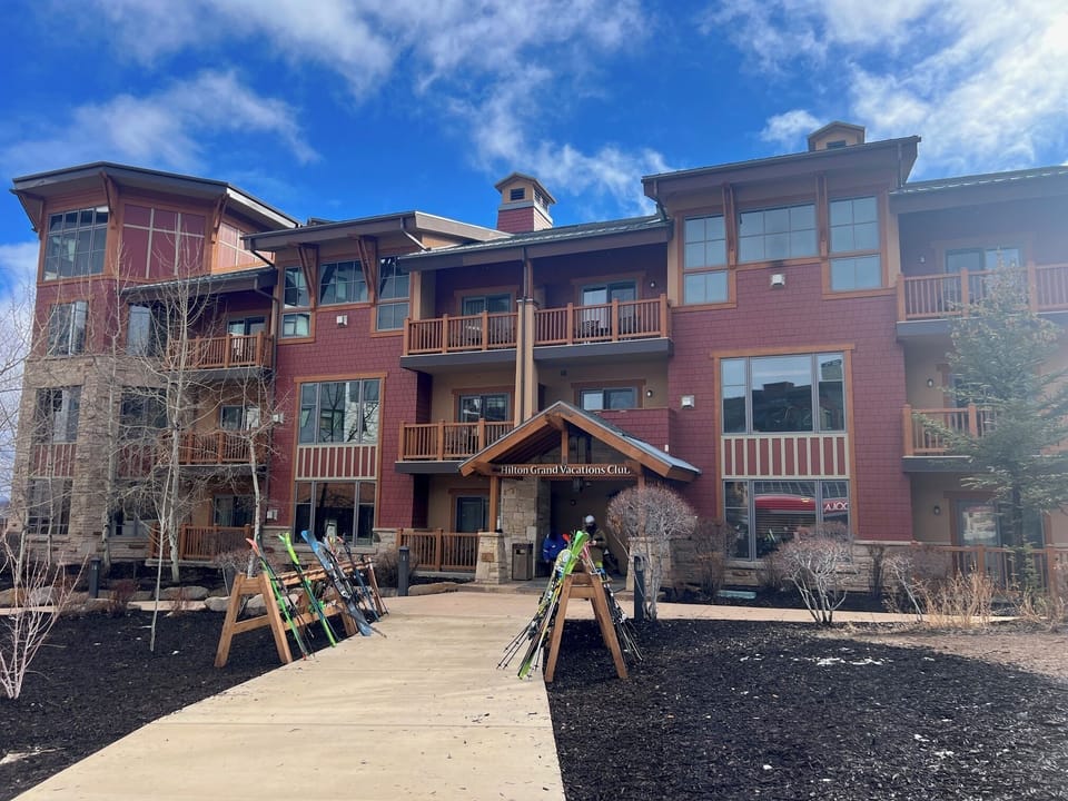 Rear View of Resort. Ski in - Ski Out Area.