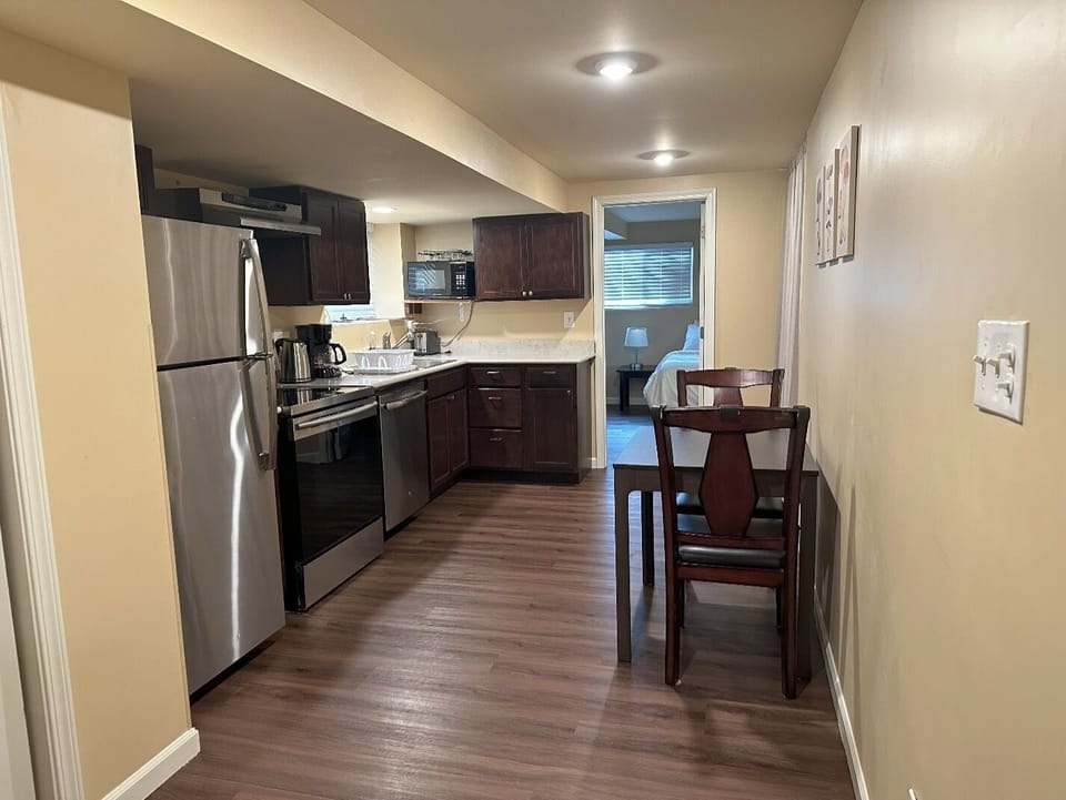 Kitchen, Dining Area & Second Bedroom