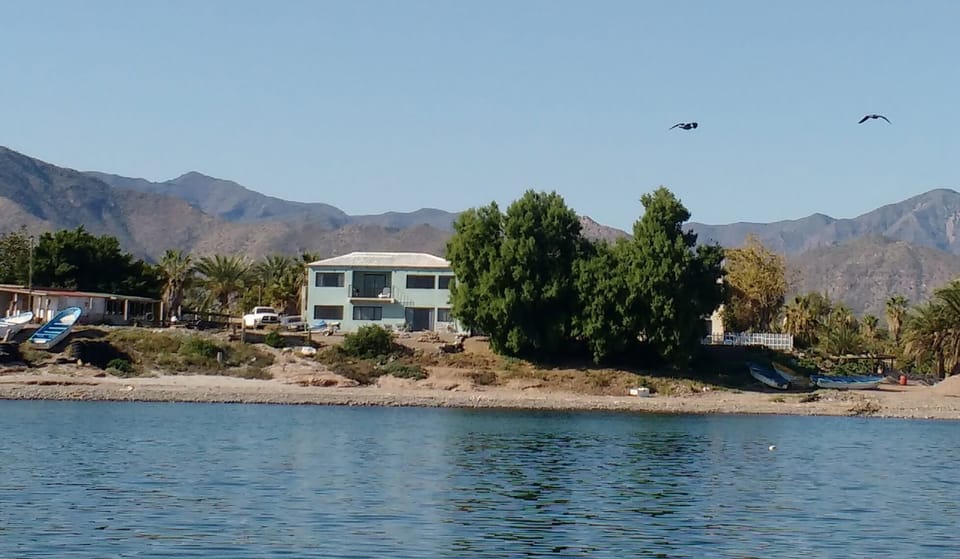 View of house from the sea.