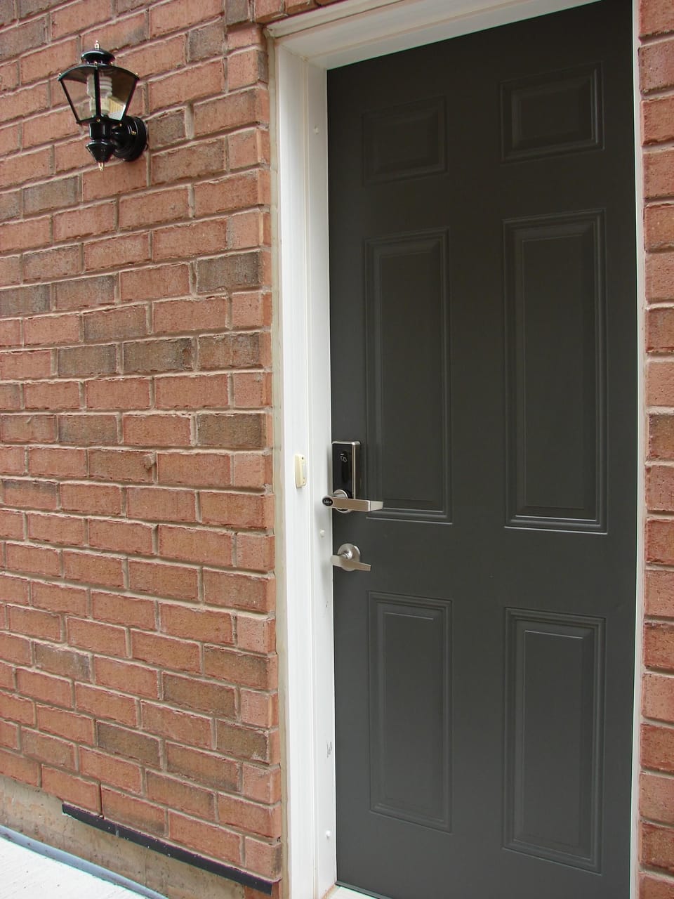 Apartment Entrance with smart-lock for self-check-in check in