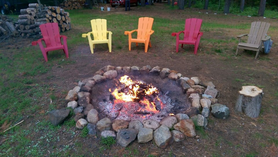 At the bonfire