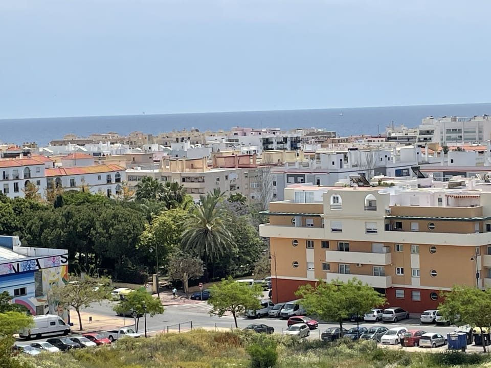 view of La Rada beach/sea from the balcony