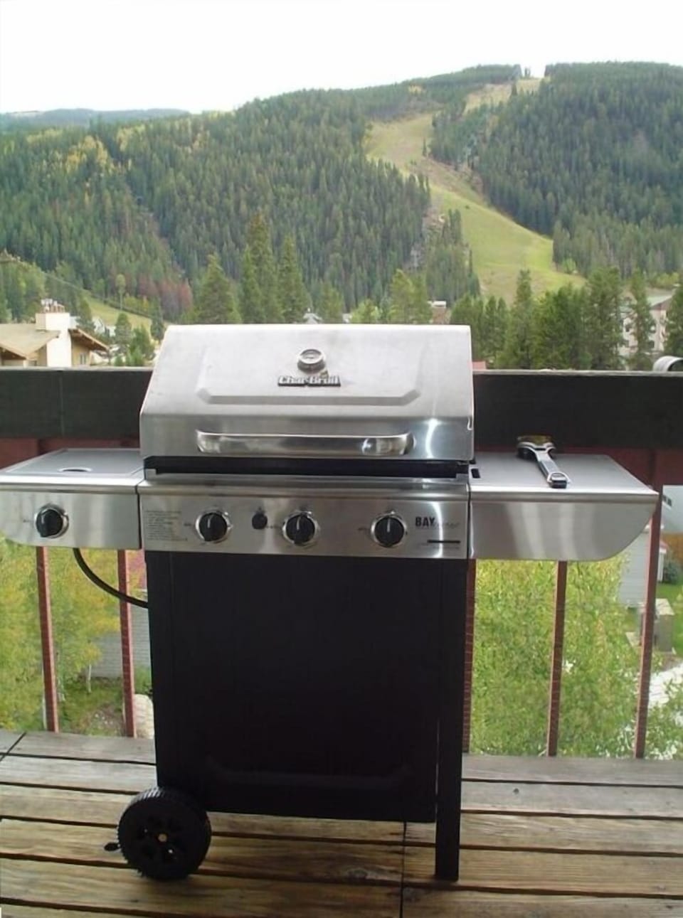 A full size Bar-B-Q to grill those steaks...and veggies