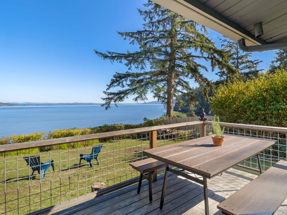 Spacious deck