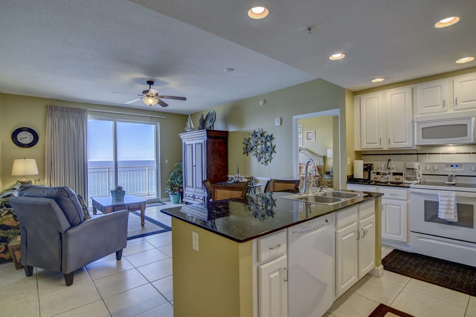 Views from all areas within condo