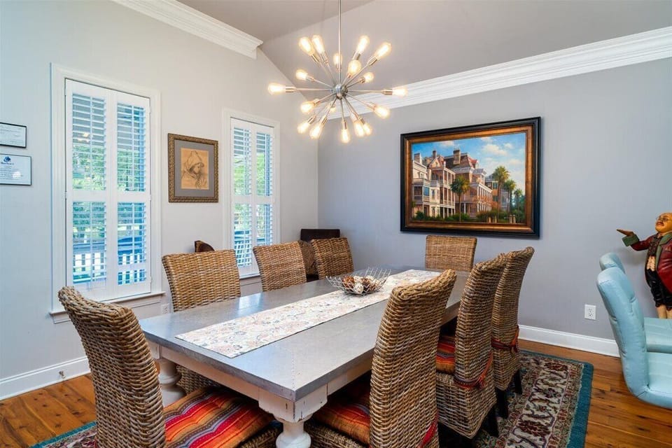 Zinc easy care dining seats 8