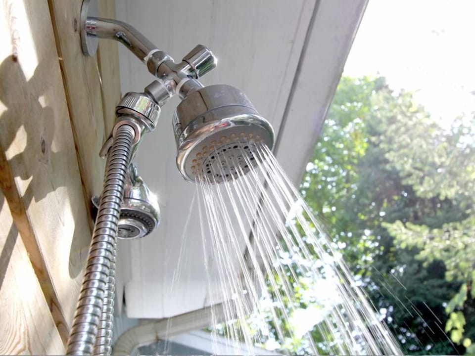Outdoor Heated Shower