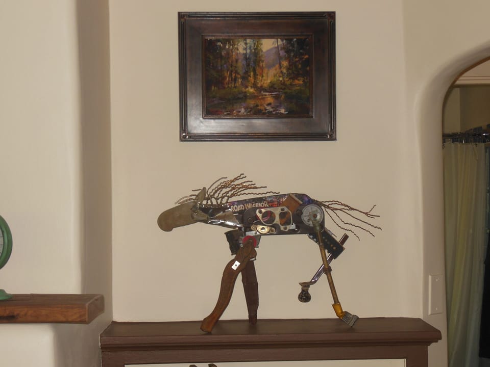 Pastel By Clive Tyler
Assemblage Horse by Stuart Wittmer
