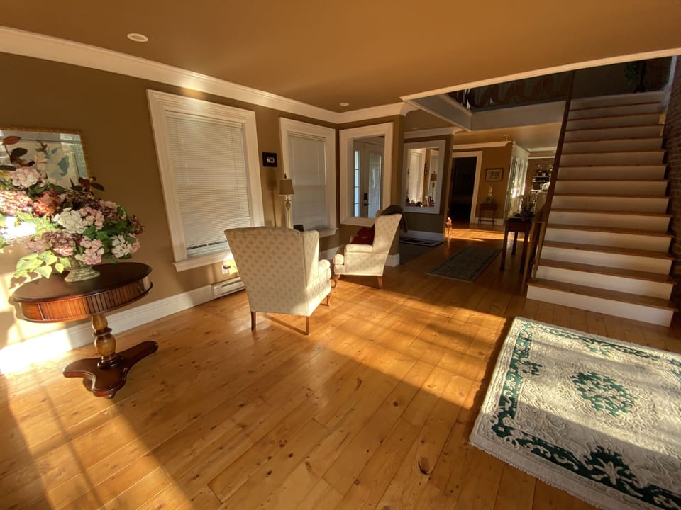 Front Entrance To Great Room, Den, Kitchen