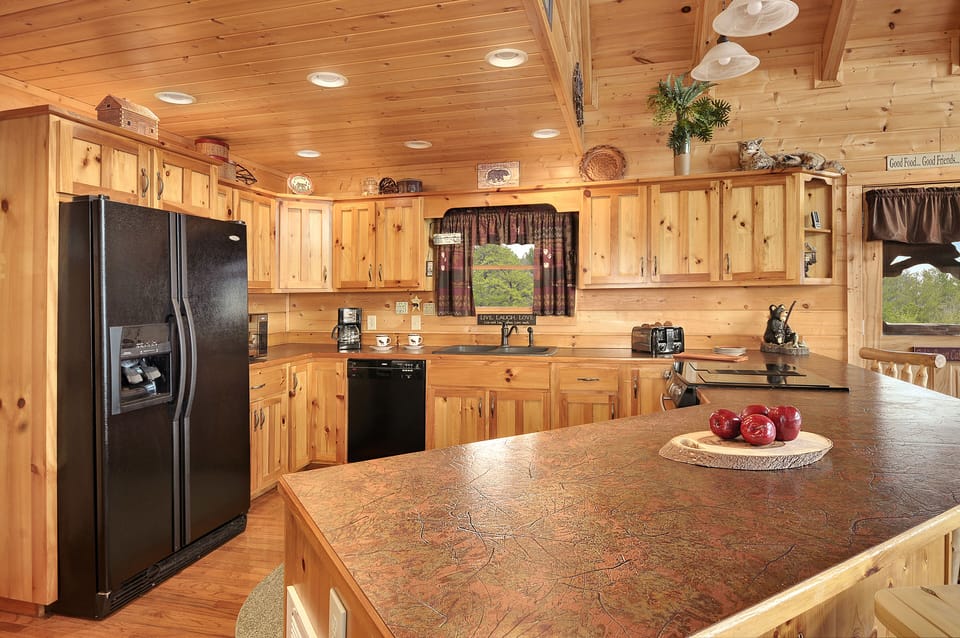 Fully stocked kitchen...
