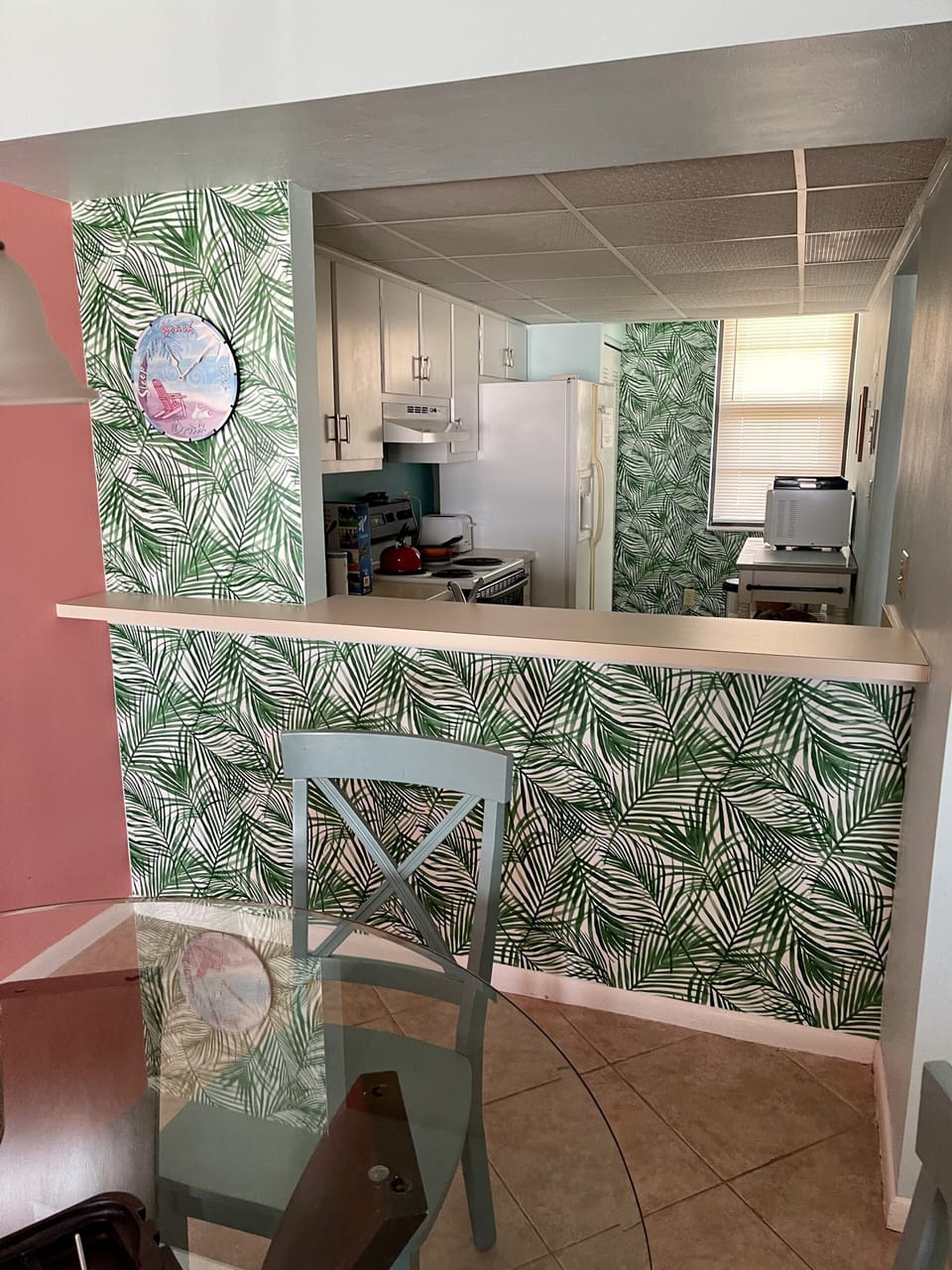 View from Dining area to front door