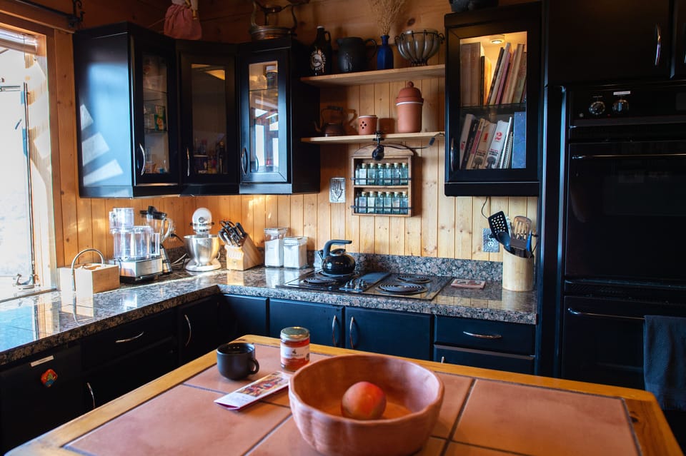 Every possible appliance, spice and baking supply is offered for your use