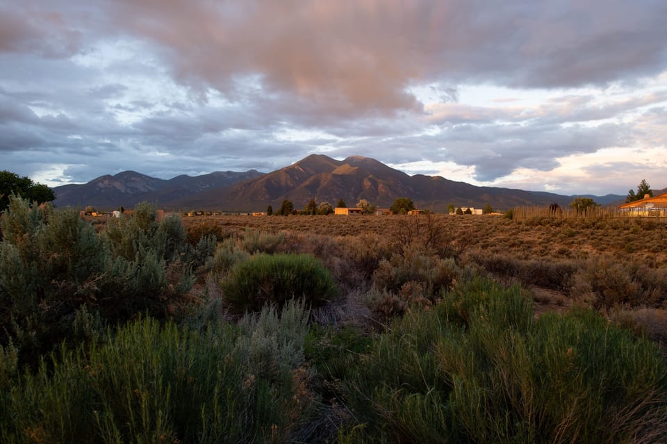 Another gorgeous view of Taos Mountain from the back patio