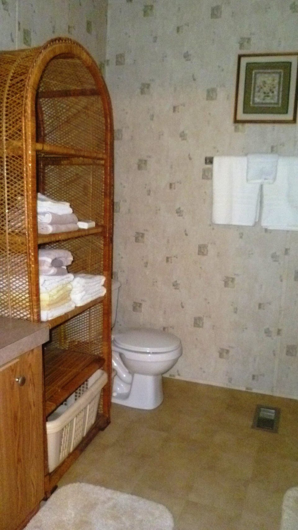 En-suite master bath has an oversized tub and shower