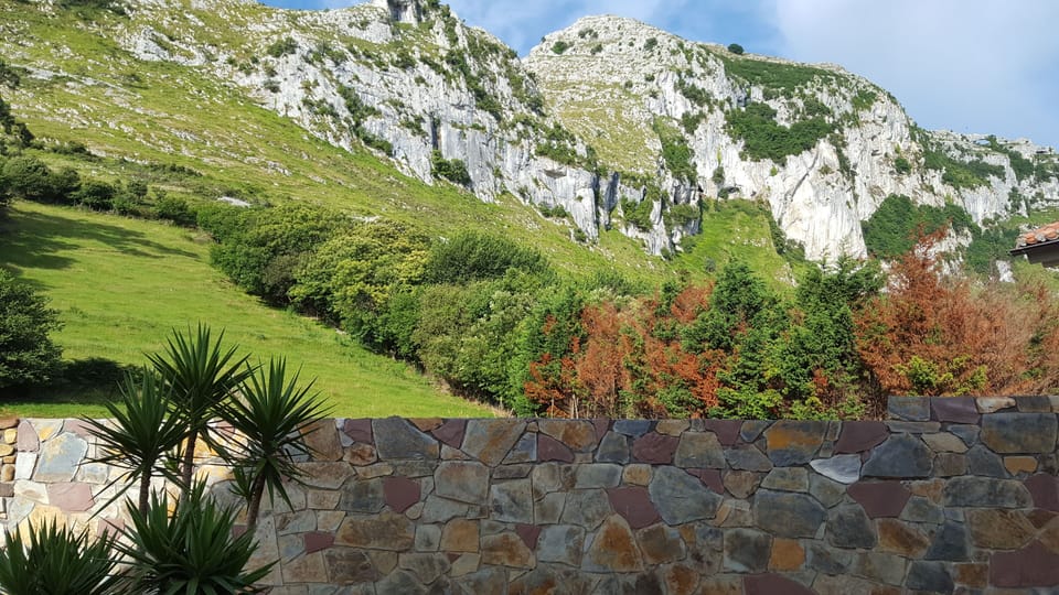 Views from the garden to Mount Candina
