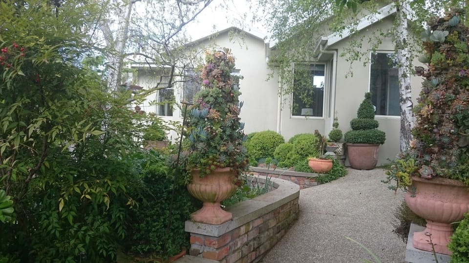 Topiary Haven nestled in a private garden..