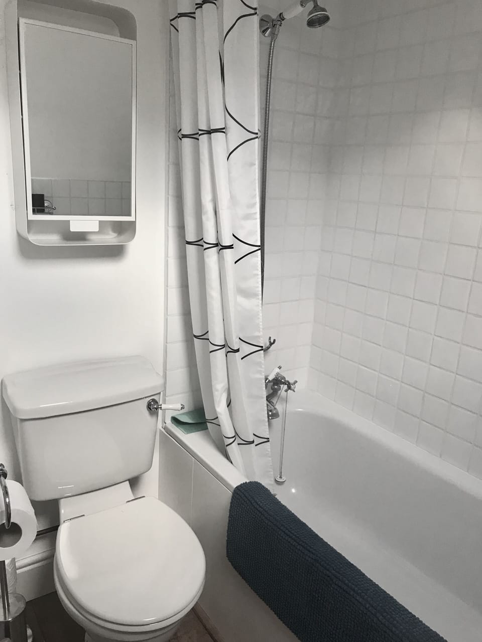 Bathroom with Shower over Bath