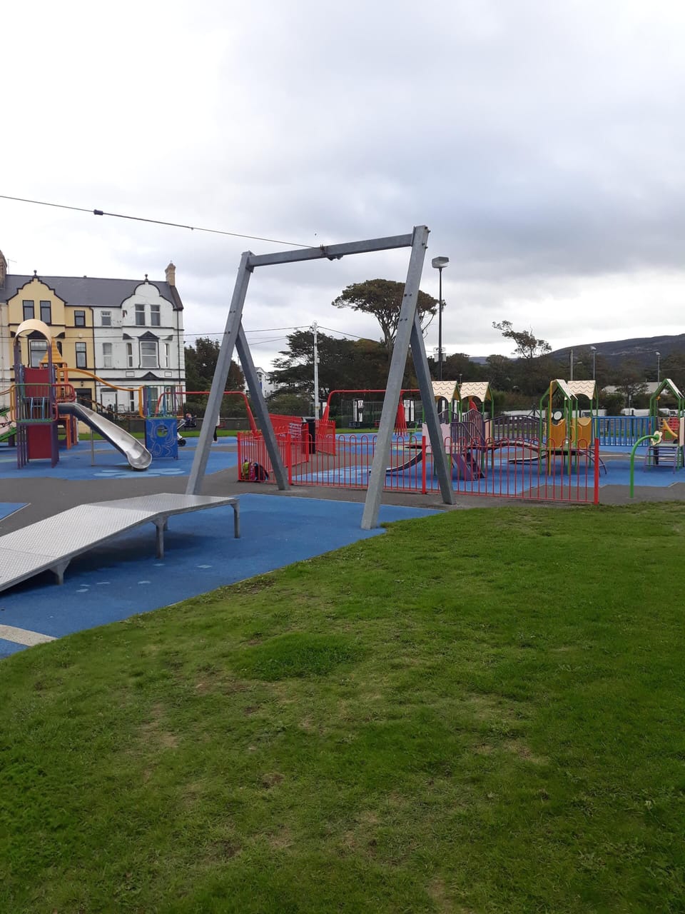 Free playpark with soccer, basketball and kids play area 5 mins drive away