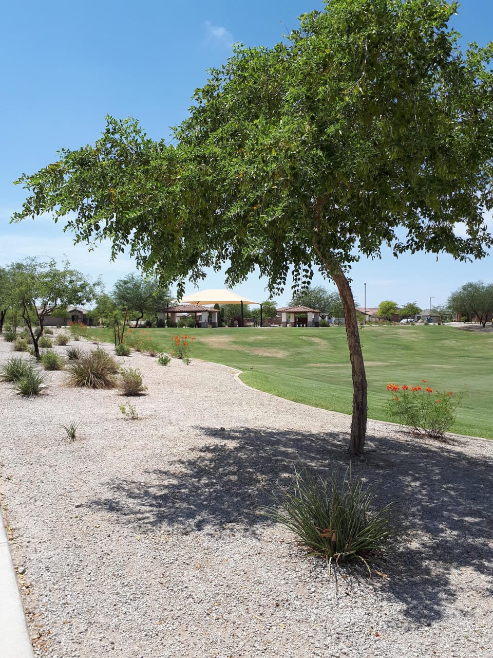 Park around the corner in the neighbourhood