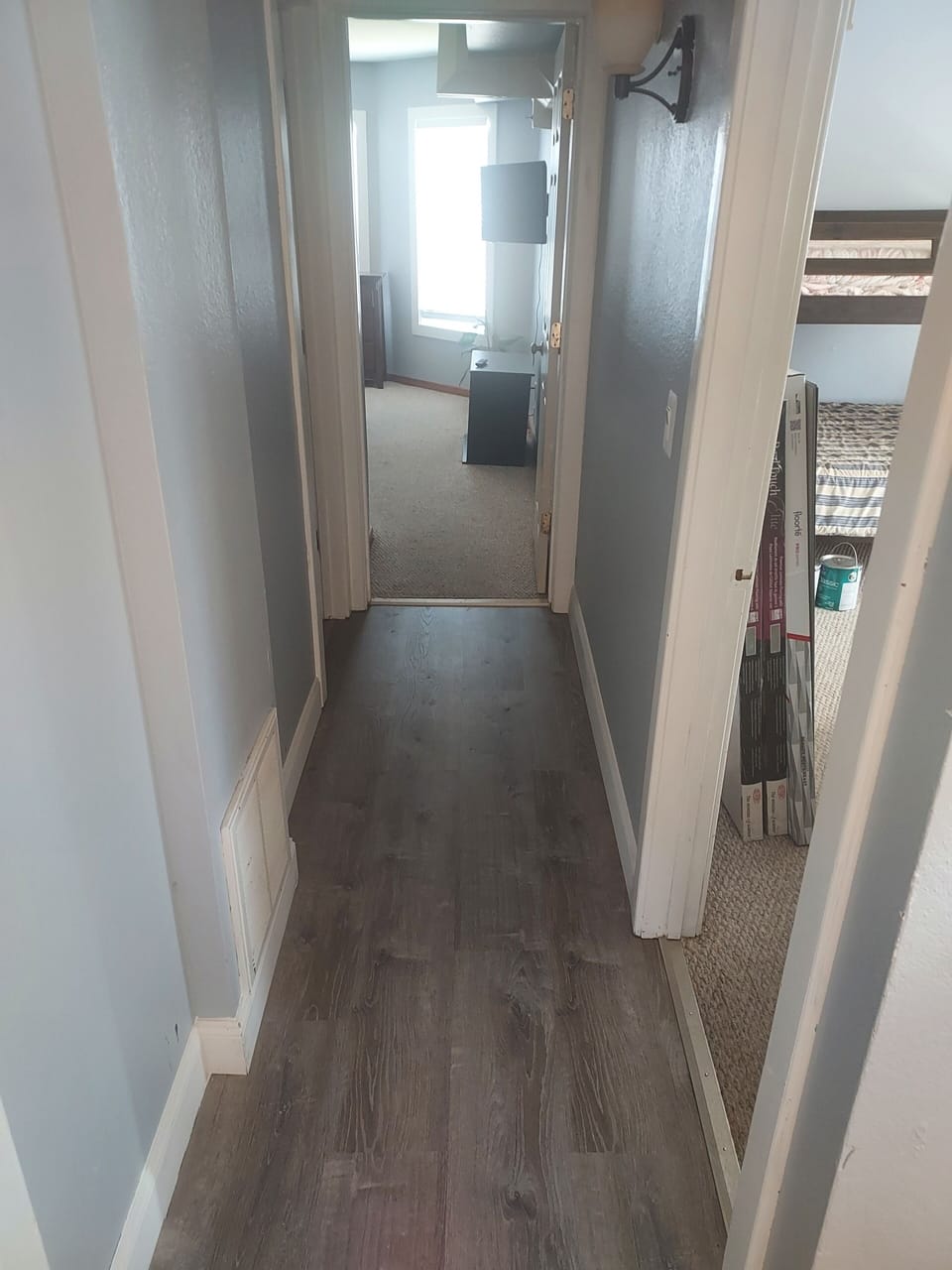 NEW LVP FLOORING/DOWNSTAIRS HALLWAY 