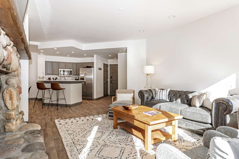 The open floor plan allows everyone to be together.