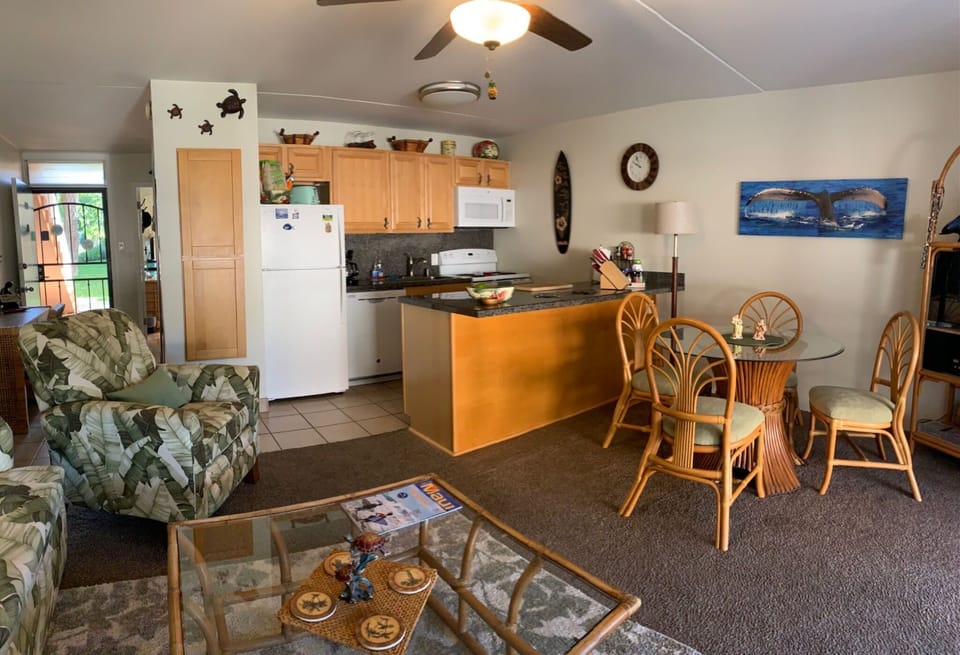 Living Area & Kitchen