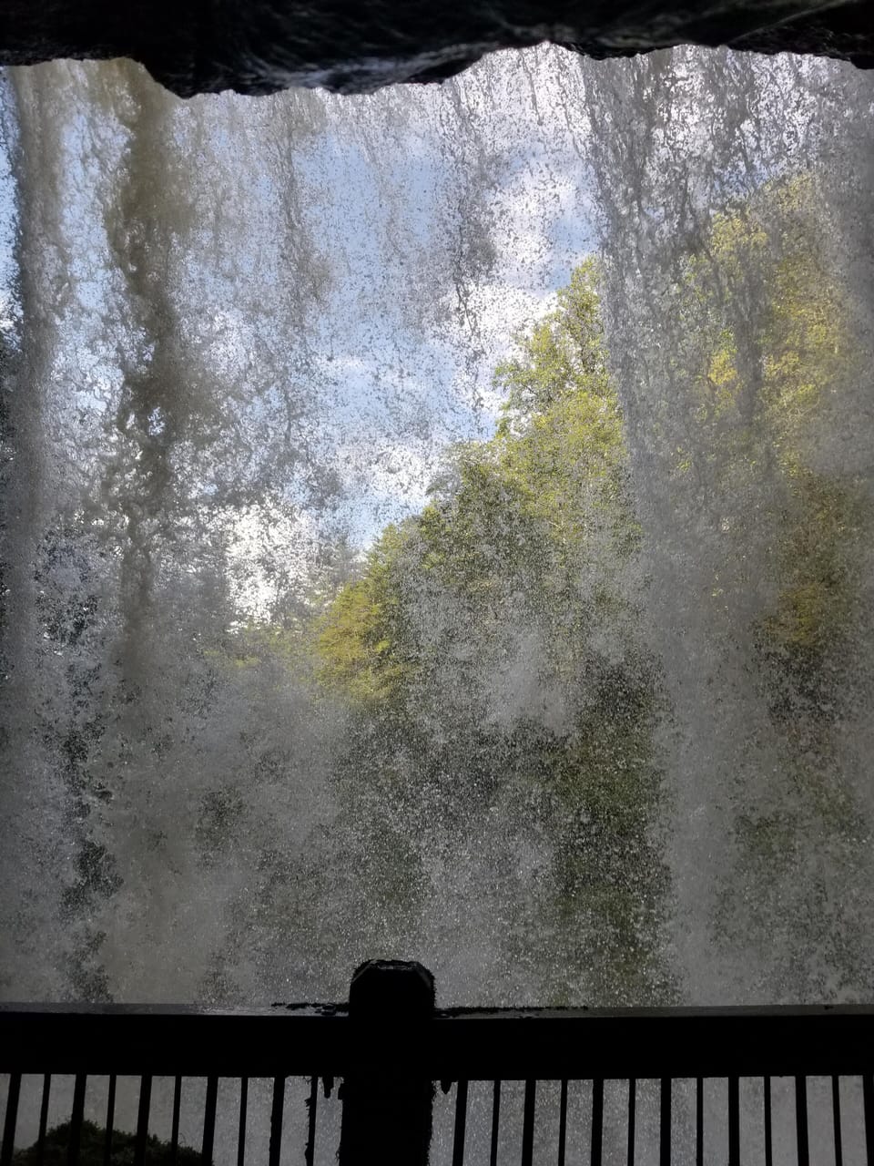 View from behind Dry Falls
